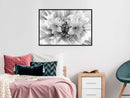 Poster - Crystal Lillies  - zwart