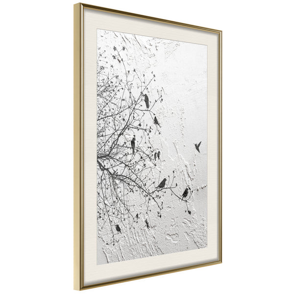 Poster - Twitter I  - goud passepartout