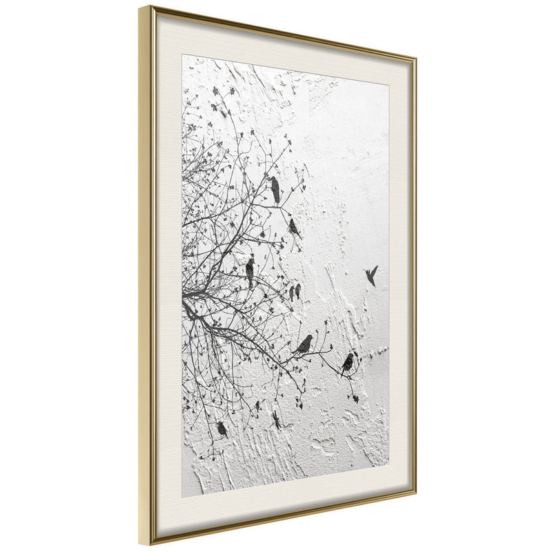 Poster - Twitter I  - goud passepartout