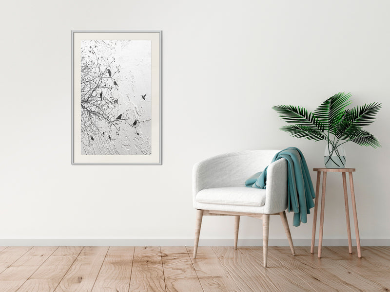 Poster - Twitter I  - wit passepartout
