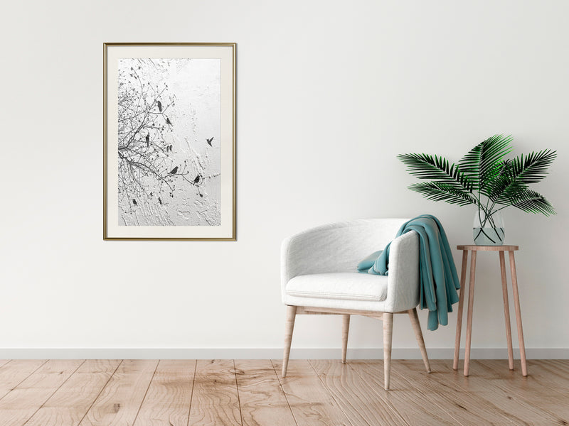 Poster - Twitter I  - goud passepartout