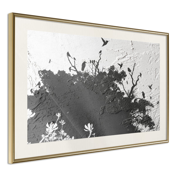 Poster - Escaping the Darkness  - goud passepartout