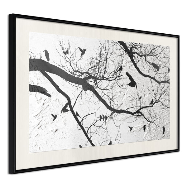 Poster - Twitter II  - zwart passepartout