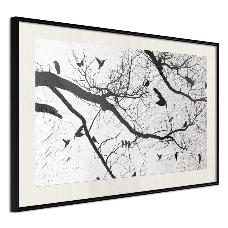 Poster - Twitter II  - zwart passepartout
