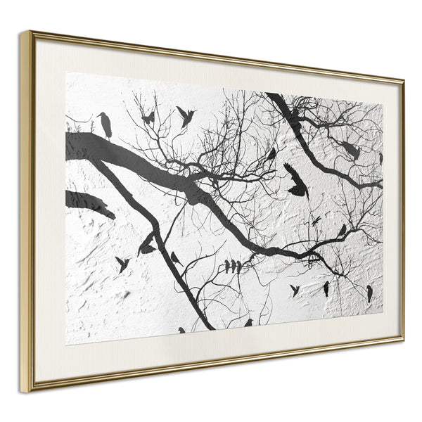 Poster - Twitter II  - goud passepartout