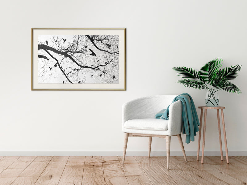 Poster - Twitter II  - goud passepartout