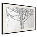 Poster - Tangled Branches  - zwart passepartout