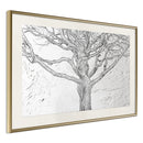 Poster - Tangled Branches  - goud passepartout