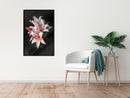 Poster - Pale Pink Lilies  - zwart