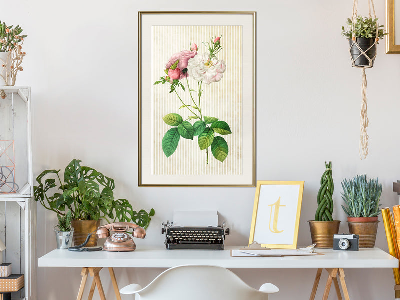 Poster - Romance I  - goud passepartout