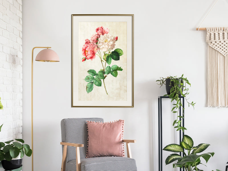 Poster - Romance II  - goud passepartout