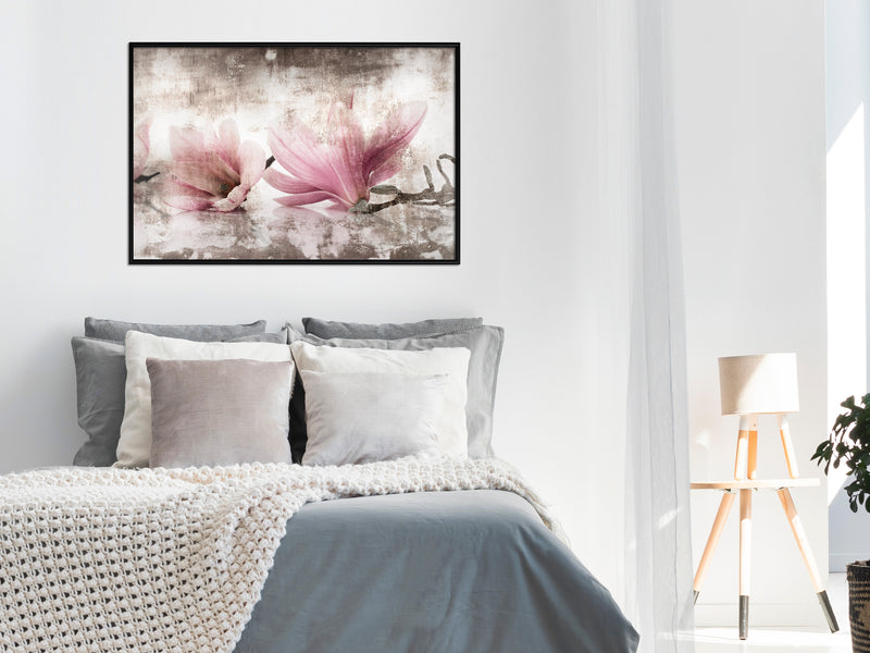 Poster - Picked Magnolias  - zwart