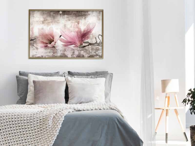Poster - Picked Magnolias  - goud