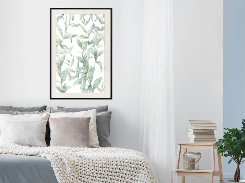 Poster - Sheer Batiste  - zwart passepartout