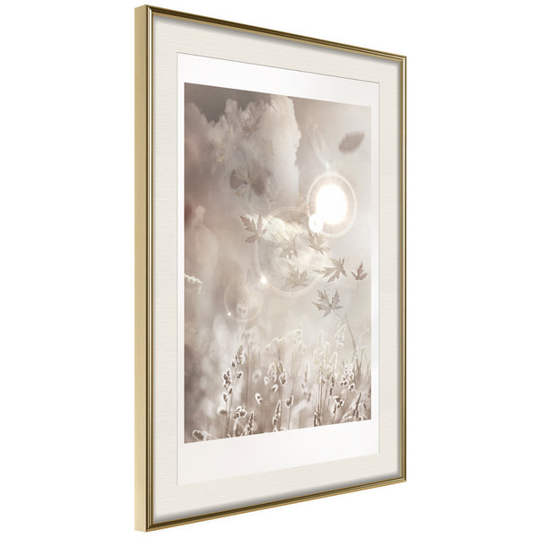 Poster - On the Edge of the Summer  - goud passepartout