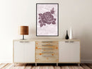 Poster - Monochromatic Rose  - zwart