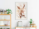 Poster - Lily on Marble Background  - wit passepartout