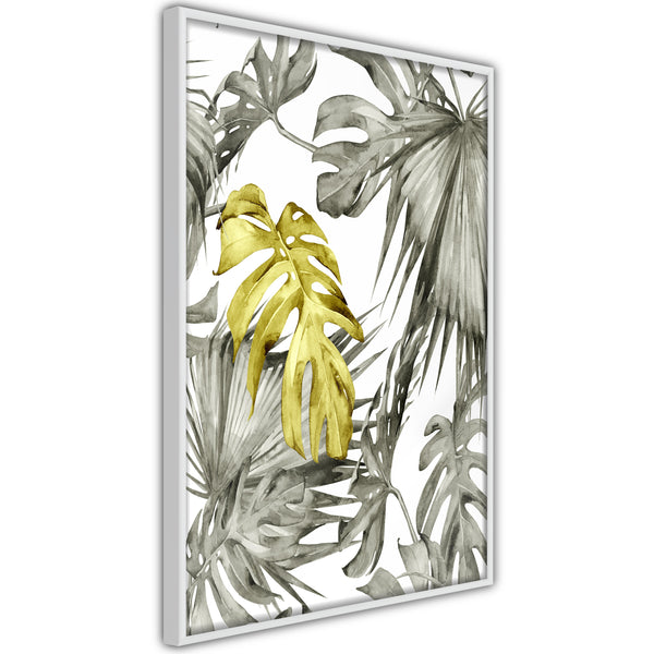 Poster - Extraordinary Leaf  - wit