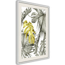 Poster - Extraordinary Leaf  - wit passepartout