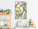 Poster - Extraordinary Leaf  - goud