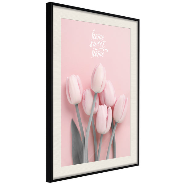 Poster - Welcome Bouquet  - zwart passepartout