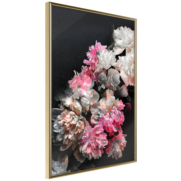 Poster - Flower Poetry  - goud