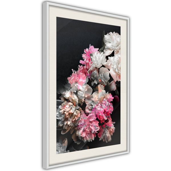 Poster - Flower Poetry  - wit passepartout