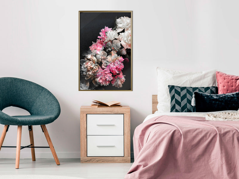 Poster - Flower Poetry  - goud