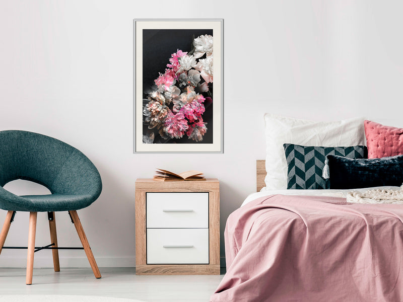 Poster - Flower Poetry  - wit passepartout