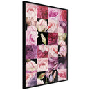 Poster - Floral Jigsaw  - zwart
