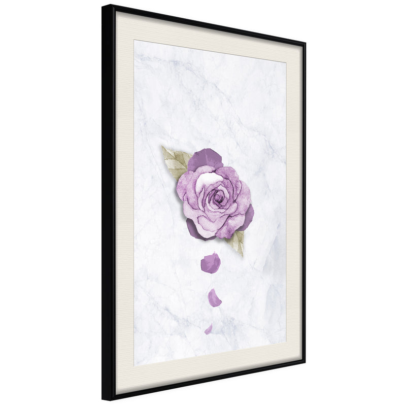 Poster - He Loves Me, He Loves Me Not...  - zwart passepartout