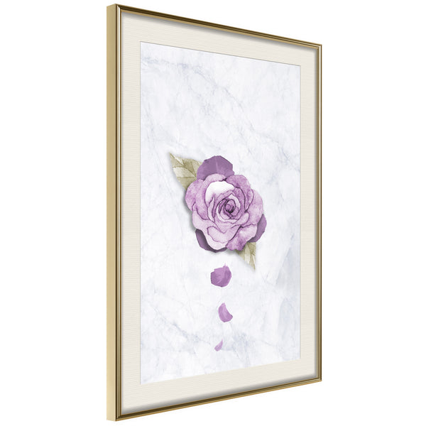 Poster - He Loves Me, He Loves Me Not...  - goud passepartout