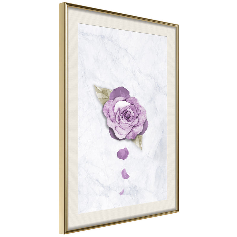 Poster - He Loves Me, He Loves Me Not...  - goud passepartout