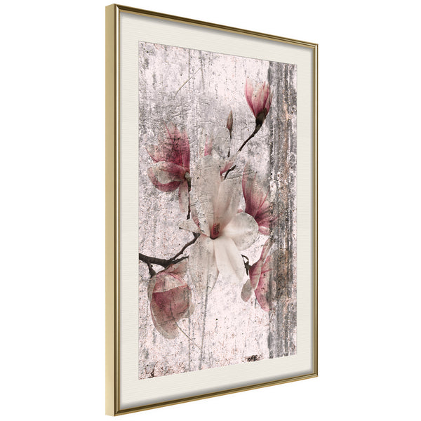 Poster - Queen of Spring Flowers I  - goud passepartout