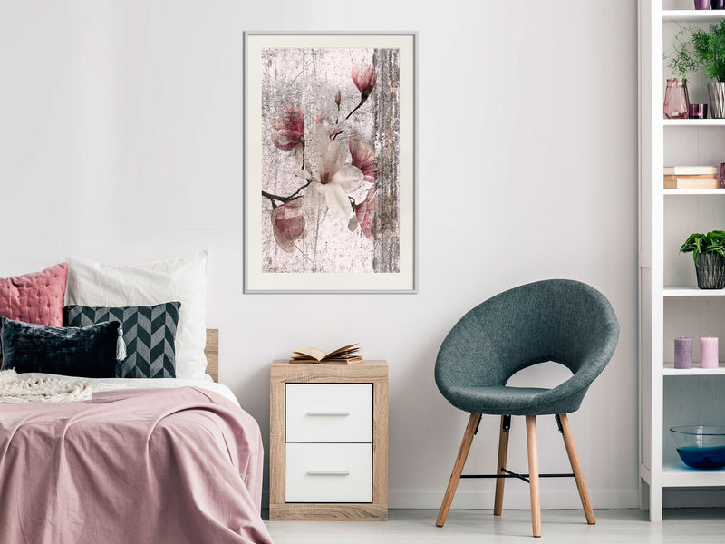 Poster - Queen of Spring Flowers I  - wit passepartout