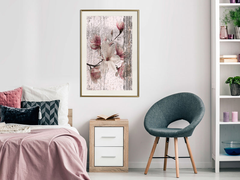 Poster - Queen of Spring Flowers I  - goud passepartout