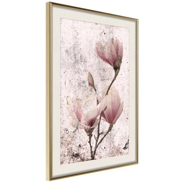 Poster - Queen of Spring Flowers II  - goud passepartout