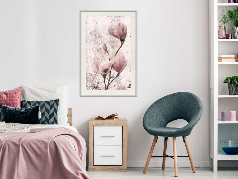 Poster - Queen of Spring Flowers II  - wit passepartout