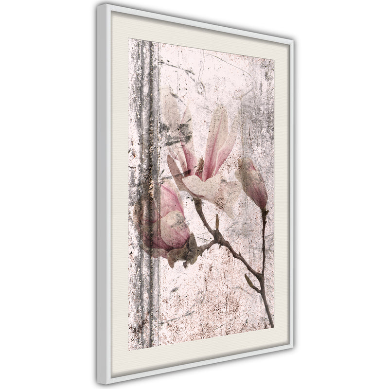 Poster - Queen of Spring Flowers III  - wit passepartout