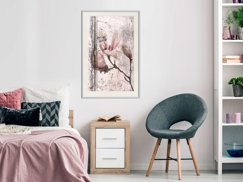 Poster - Queen of Spring Flowers III  - wit passepartout