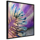 Poster - Multicoloured Leaf  - zwart