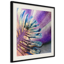 Poster - Multicoloured Leaf  - zwart passepartout