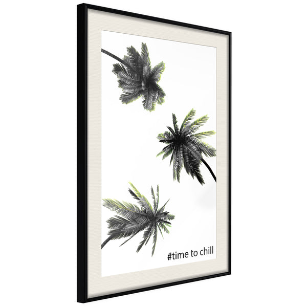 Poster - Holidays in the South  - zwart passepartout