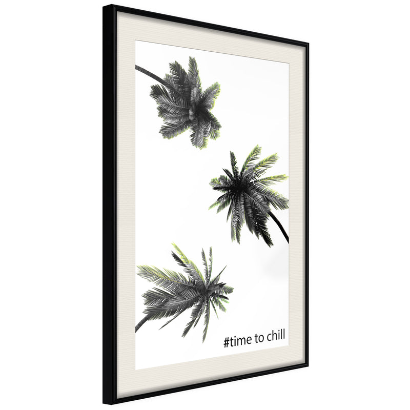 Poster - Holidays in the South  - zwart passepartout