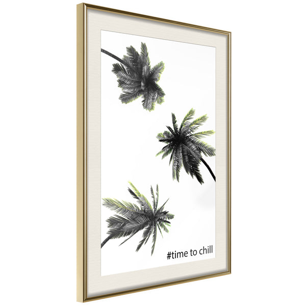 Poster - Holidays in the South  - goud passepartout