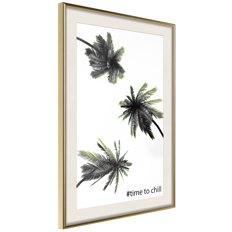 Poster - Holidays in the South  - goud passepartout