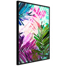 Poster - Vibrant Jungle  - zwart