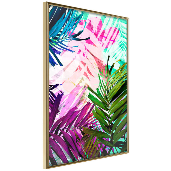 Poster - Vibrant Jungle  - goud