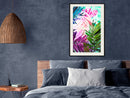 Poster - Vibrant Jungle  - zwart passepartout