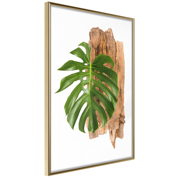 Poster - Leafy Etude  - goud